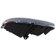 Passenger Side Headlight, with Bulb, Halogen, Clear Lens, Black Interior