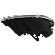 2014-2017 Dodge Durango - Passenger Side Headlight, with Bulb, Halogen, without LED DRL, Clear Lens, Chrome Interior