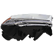 2014-2017 Dodge Durango - Passenger Side Headlight, with Bulb, Halogen, without LED DRL, Clear Lens, Chrome Interior