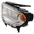 Driver Side Headlight, with Bulb, Halogen, without LED DRL, Clear Lens, Chrome Interior