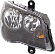 Passenger Side Headlight, with Bulb, Halogen, Clear Lens, Black Interior, 6 Cyl., 3.6L Engine
