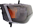 Passenger Side Headlight, with Bulb, Halogen, Clear Lens, Black Interior, 6 Cyl., 3.6L Engine