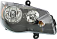 Passenger Side Headlight, with Bulb, Halogen, Clear Lens, Black Interior, 6 Cyl., 3.6L Engine, CAPA Certified