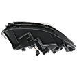 2015-2016 Dodge Charger - Passenger Side Headlight, with Bulb, Halogen, Smoked Lens, with LED DRL