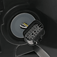 2015-2016 Dodge Charger - Passenger Side Headlight, with Bulb, Halogen, Smoked Lens, with LED DRL