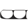 Passenger Side Headlight Bezel, Black