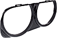 Passenger Side, Headlight Bezel, Black