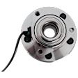 Front, Driver or Passenger Side Wheel Hub, with Bearing, 2-Door, Convertible/4-Door, Sedan