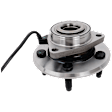 Front, Driver or Passenger Side Wheel Hub, with Bearing, 2-Door, Convertible/4-Door, Sedan