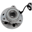 Front, Driver Side Wheel Hub, With Bearing, With Sensor, 6 x 4.5 in. Bolt Pattern, 4WD