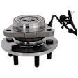 Front, Driver Side Wheel Hub, With Bearing, With Sensor, 6 x 4.5 in. Bolt Pattern, 4WD