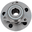Front, Driver or Passenger Side Wheel Hub, With Bearing, 5 x 5.5 in. Bolt Pattern, 4WD, 2-Wheel ABS