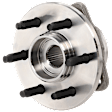 Front, Driver or Passenger Side Wheel Hub, With Bearing, 6 x 4.5 in. Bolt Pattern, 4WD