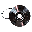 Front, Driver or Passenger Side Wheel Hub, With Bearing, With Sensor, 5 x 5.5 in. Bolt Pattern
