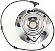 Front, Driver or Passenger Side Wheel Hub, With Bearing, With Sensor, 5 x 5.5 in. Bolt Pattern