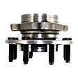 Front, Driver or Passenger Side Wheel Hub, With Bearing, 8 x 6.5 in. Bolt Pattern, 4WD, Base Model