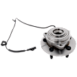 Front, Driver or Passenger Side Wheel Hub, With Bearing, With Sensor, 5 x 5.5 in. Bolt Pattern