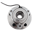Front, Driver or Passenger Side Wheel Hub, With Bearing, With Sensor, 5 x 5.5 in. Bolt Pattern