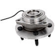 Front, Driver or Passenger Side Wheel Hub, With Bearing, With Sensor, 5 x 5.5 in. Bolt Pattern
