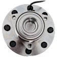 Front, Driver or Passenger Side Wheel Hub, With Bearing, With Sensor, 8 x 6.5 in. Bolt Pattern