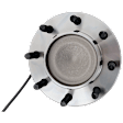 Front, Driver or Passenger Side Wheel Hub, With Bearing, With Sensor, 8 x 6.5 in. Bolt Pattern
