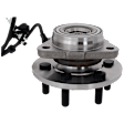 Front, Passenger Side Wheel Hub, With Bearing, With Sensor, 6 x 4.5 in. Bolt Pattern
