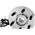 Front, Passenger Side Wheel Hub, With Bearing, With Sensor, 6 x 4.5 in. Bolt Pattern