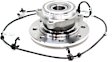 Front, Passenger Side Wheel Hub, With Bearing, With Sensor, 8 x 6.5 in. Bolt Pattern, 4WD, Base Model