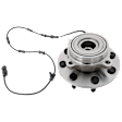 Front, Driver or Passenger Side Wheel Hub, with Bearing, with Sensor, 4WD, 8 Stud Wheel