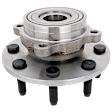 Front, Driver or Passenger Side Wheel Hub, with Bearing, with Sensor, 4WD, 8 Stud Wheel
