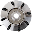 Front, Driver or Passenger Side Wheel Hub, with Bearing, with Sensor, 4WD, 8 Stud Wheel