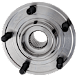 Front, Driver or Passenger Side Wheel Hub, With Bearing, 5 x 4.5 in. Bolt Pattern