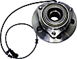 Front, Driver or Passenger Side Wheel Hub, With Bearing, With Sensor, 5 x 5.5 in. Bolt Pattern