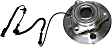Front, Driver or Passenger Side Wheel Hub, 5 Lugs, With Bearing, With Sensor