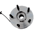 Front, Driver or Passenger Side Wheel Hub, With Bearing, With Sensor, 5 x 5.5 in. Bolt Pattern