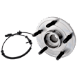 Front, Driver or Passenger Side Wheel Hub, With Bearing, With Sensor, 5 x 5.5 in. Bolt Pattern