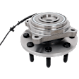 Front, Driver or Passenger Side Wheel Hub, With Bearing, With Sensor, 8 x 6.5 in. Bolt Pattern, 4WD