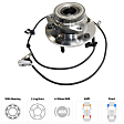 Front, Driver Side Wheel Hub, With Bearing, With Sensor, 5 x 5.5 in. Bolt Pattern, 4WD