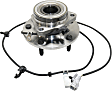 Front, Driver Side Wheel Hub, With Bearing, With Sensor, 5 x 5.5 in. Bolt Pattern, 4WD