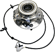 Front, Driver Side Wheel Hub, With Bearing, With Sensor, 5 x 5.5 in. Bolt Pattern, 4WD