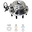 Front, Driver or Passenger Side Wheel Hub, With Bearing, With Sensor, 8 x 6.5 in. Bolt Pattern
