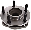 Rear, Driver or Passenger Side Wheel Hub, With Bearing, 5 x 4.5 in. Bolt Pattern
