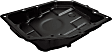 Transmission Pan, Black, Steel, For 42RLE Transmission