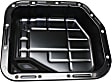 Transmission Pan, Black, Steel