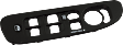 Front, Driver Side Window Switch Bezel, Gray