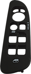 Front, Driver Side Window Switch Bezel, Gray