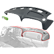 1998-2002 Dodge Ram 2500 - Dash Cover, Presidio Gray, Molded; Overlay Over Factory Dash
