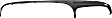 Dash Cover, Black, Molded; Overlay Over Factory Dash