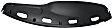 Dash Cover, Black, Molded; Overlay Over Factory Dash