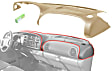 Dash Cover, Tan, Molded; Overlay Over Factory Dash